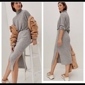 Anthropologie Mariah ribbed midi sweater dress XS